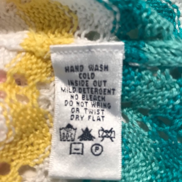 Vintage Lilly Pulitzer Crochet Sweater Cardigan Womens Size Large Beach EUC - Picture 9 of 9